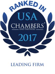 "USA Chambers and Partners 2018" logo with a white background.