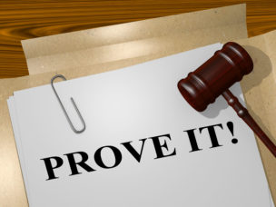 Prove It! - legal concept