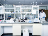 man in a research laboratory