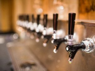 beer tap at a restaurant or pub