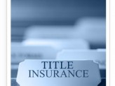 a tab of a folder that says "title insurance"