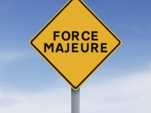 Force Majeure Yellow Diamond Warning Traffic Sign