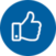 client success thumbs up icon