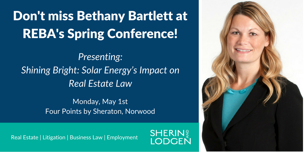Bethany A. Bartlett to speak at The Real Estate Bar Association (REBA
