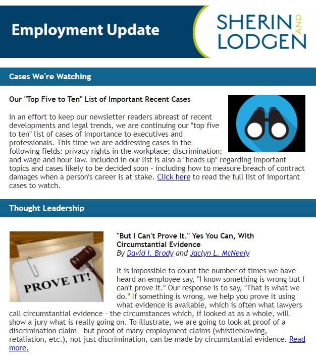 March employment newsletter