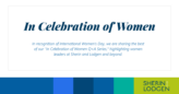 In Celebration of International Women’s Day