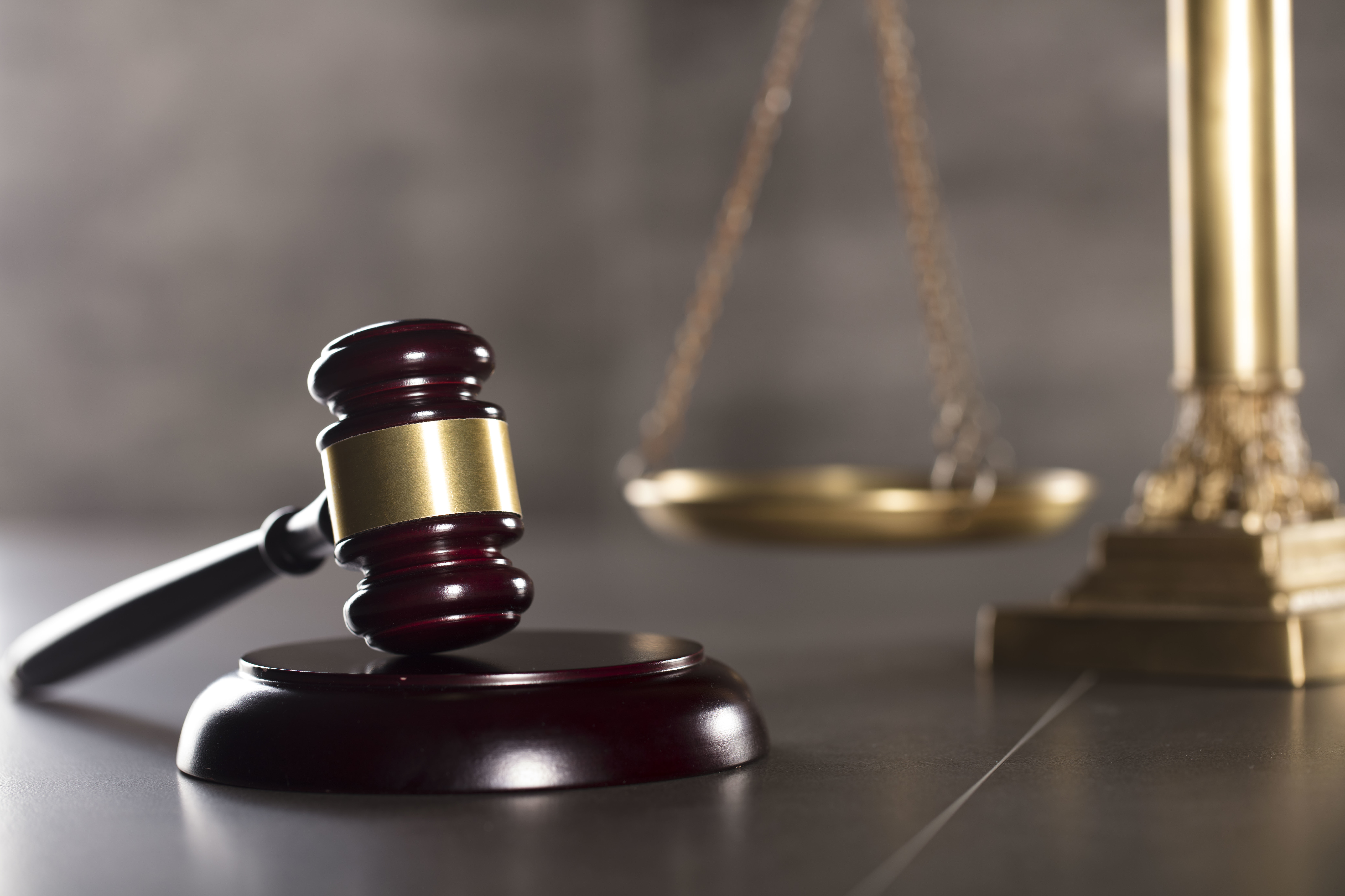 gavel and scales of justice
