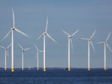 Offshore farm windturbines near Dutch coast